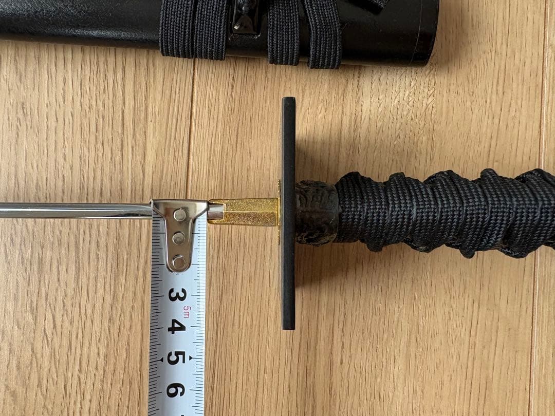 【模造刀】波紋刃 黒鞘【忍者刀】