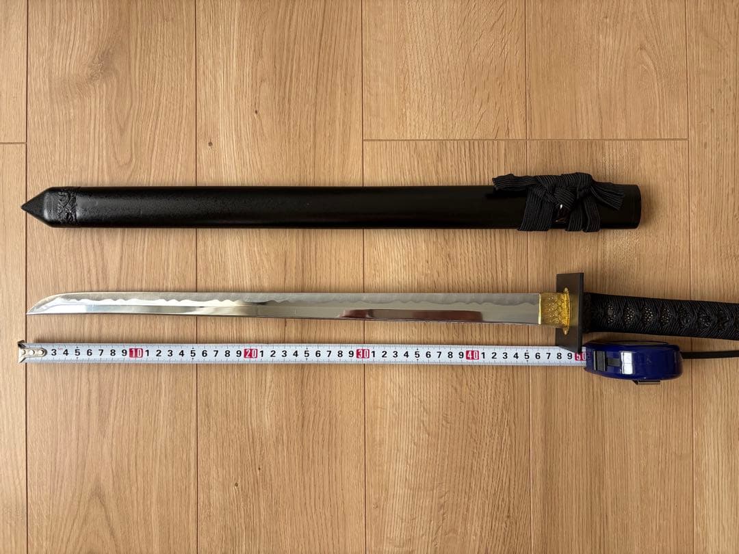 【模造刀】波紋刃 黒鞘【忍者刀】