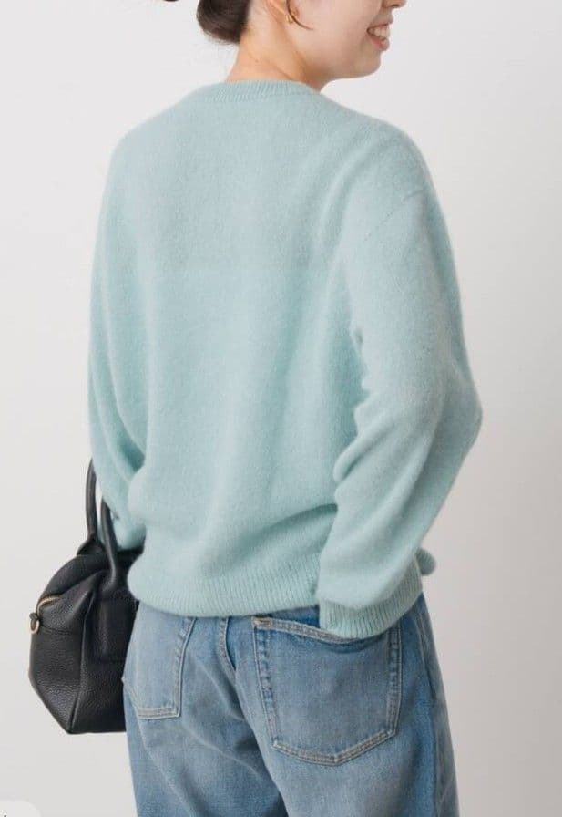 BABY ALPACAクルーニット　サックスブルー　Spick＆Span