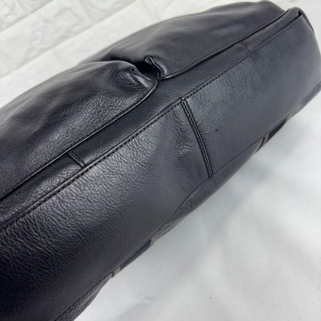 COACH レザー 2wayトートバッグ F70558 ブラック