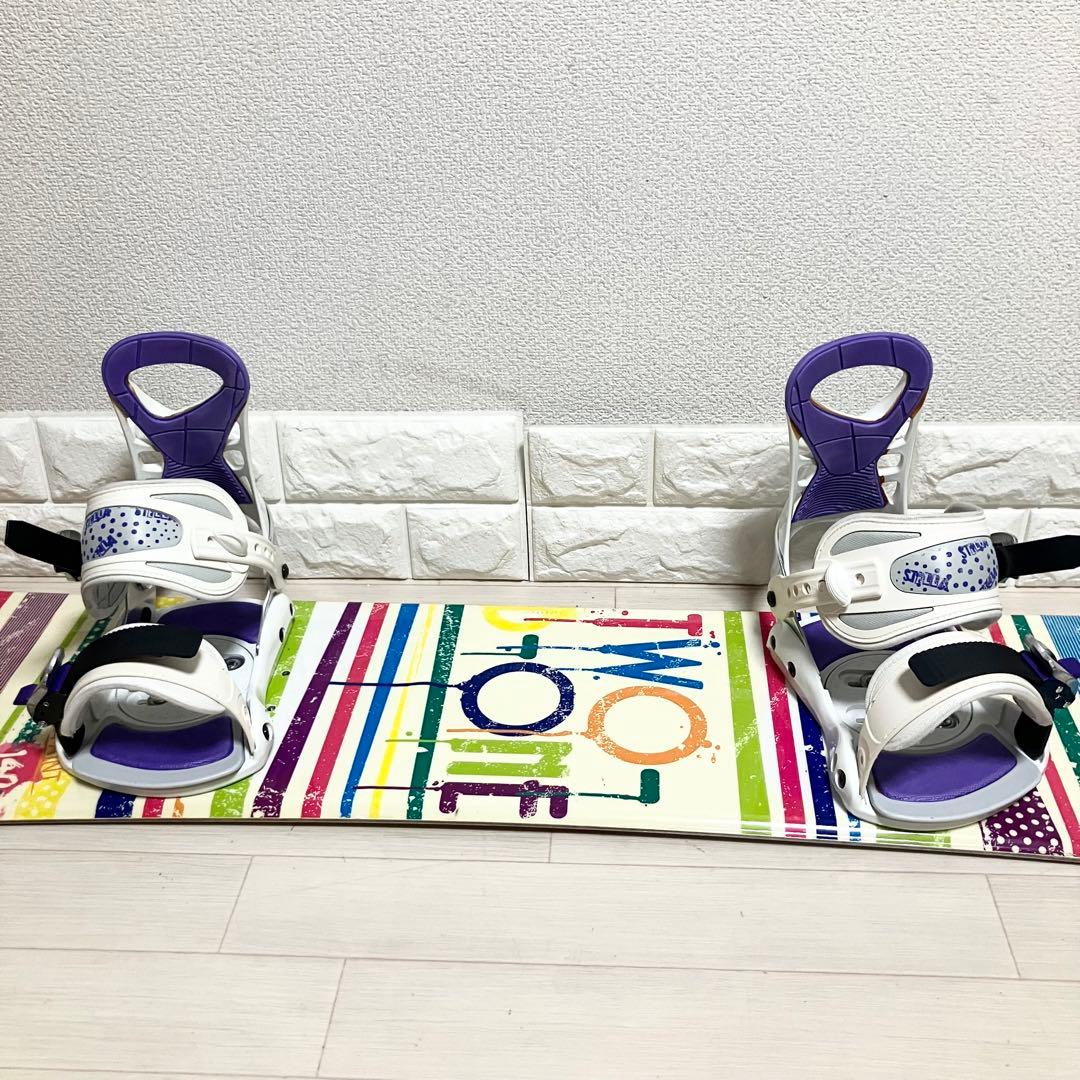 ケース付/TWO-b-ONE PAINTツゥービーワン スノーボードセット140