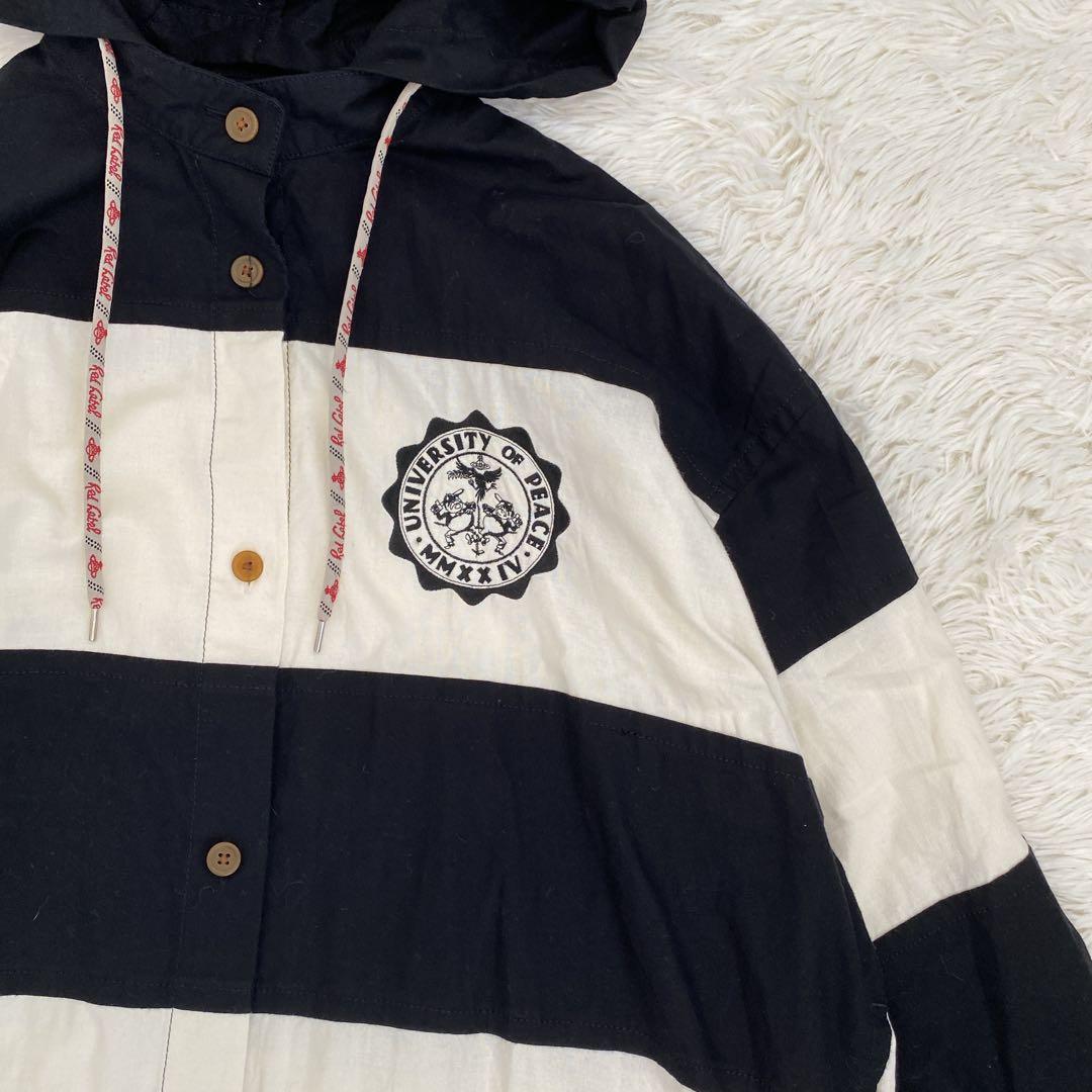 ヴィヴィアンウエストウッド ビッグストライプフーディーシャツドレス ボーダー