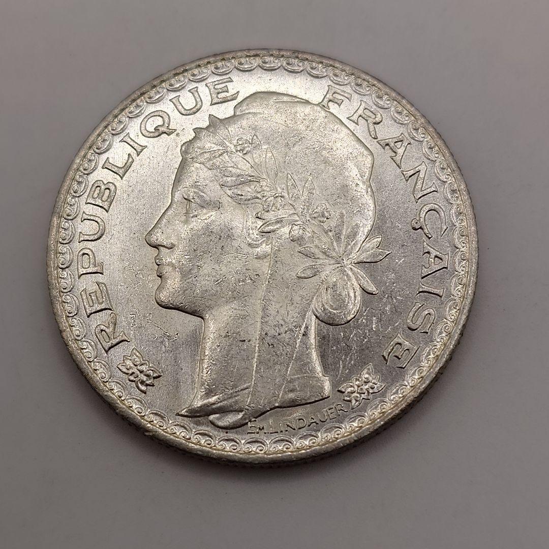 1931年 フランス領インドシナ 1ピアストル 銀貨 la0704