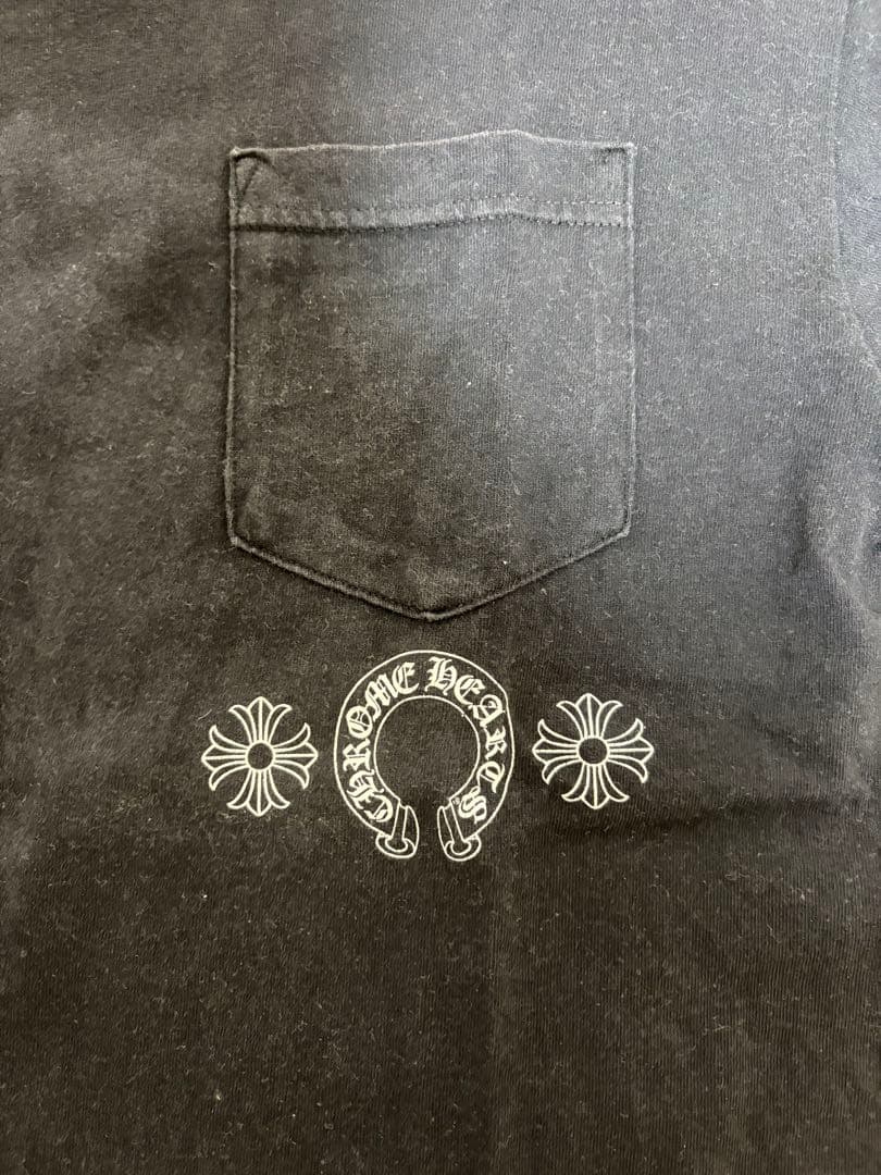 Chrome Hearts 黒 Tシャツ ポケット付き