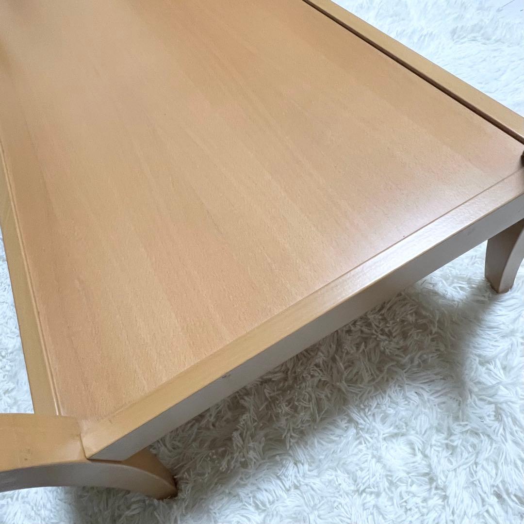 【良品】 ガラステーブル　ローテーブル 120 × 70 × 41 カリガリス