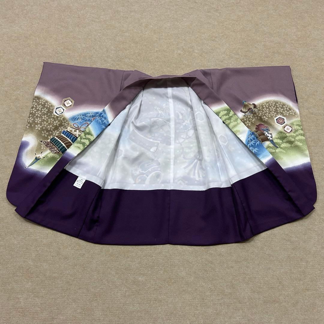 5歳から7歳サイズ　七五三　羽織　袴セット　紫