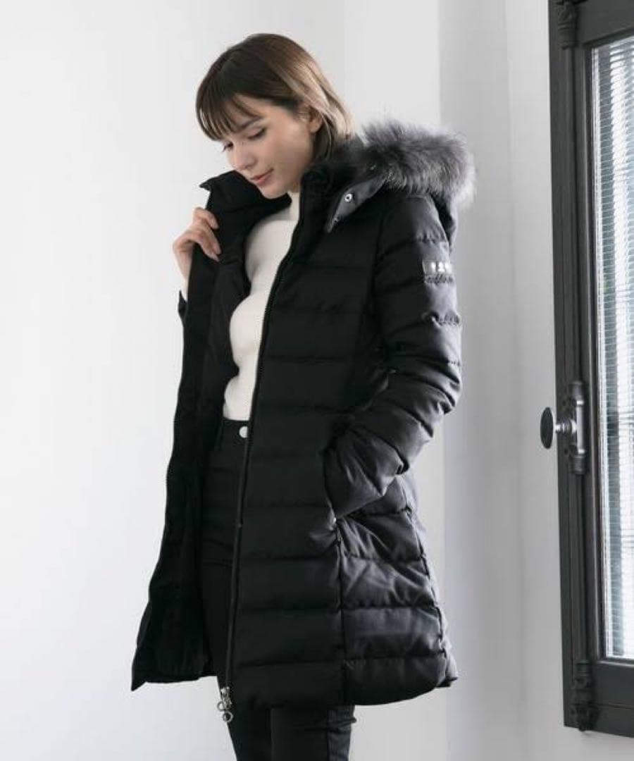 【希少】タトラス ラビアナ ダウンコート チャコールグレー04 XL