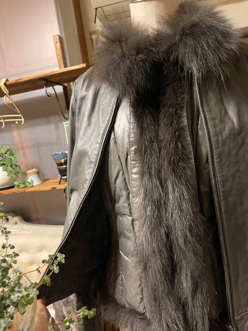 m.h.k 　　　　フジコウ　　Cara羊革　ジャケット　ダウンセット