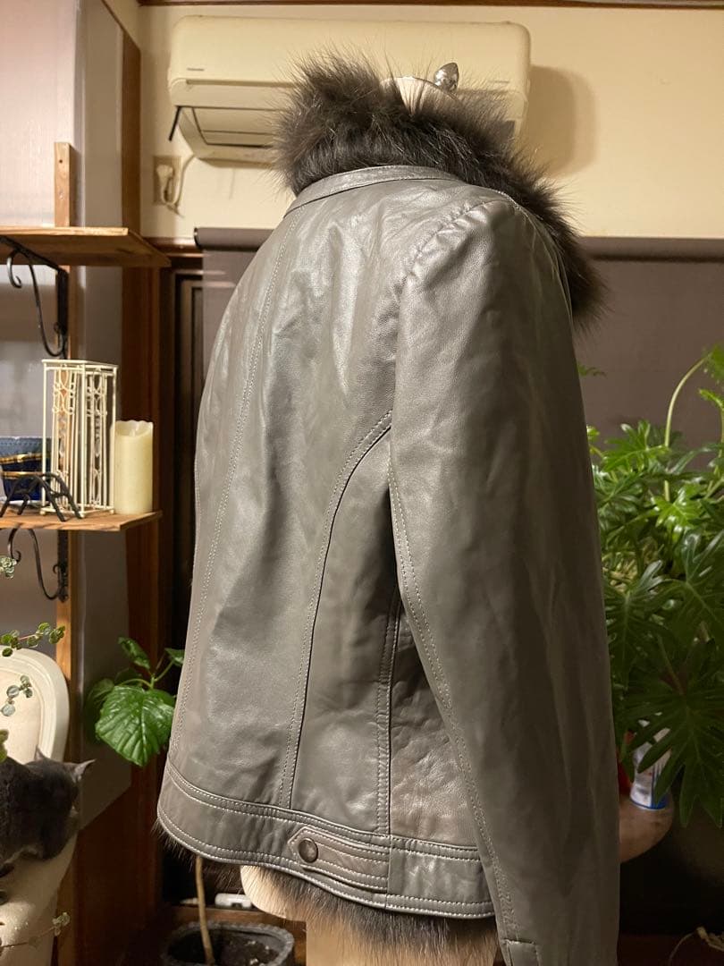 m.h.k 　　　　フジコウ　　Cara羊革　ジャケット　ダウンセット