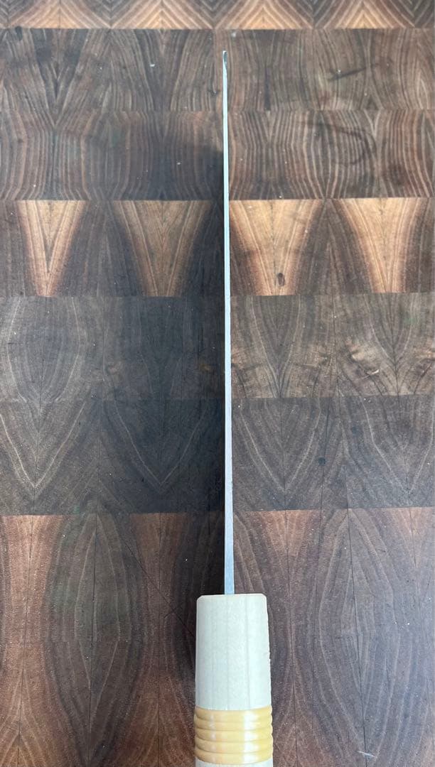 越前打ち刃物　宝馬　蕎麦切　包丁　240mm 麺切　和包丁　白鋼　黒打ち