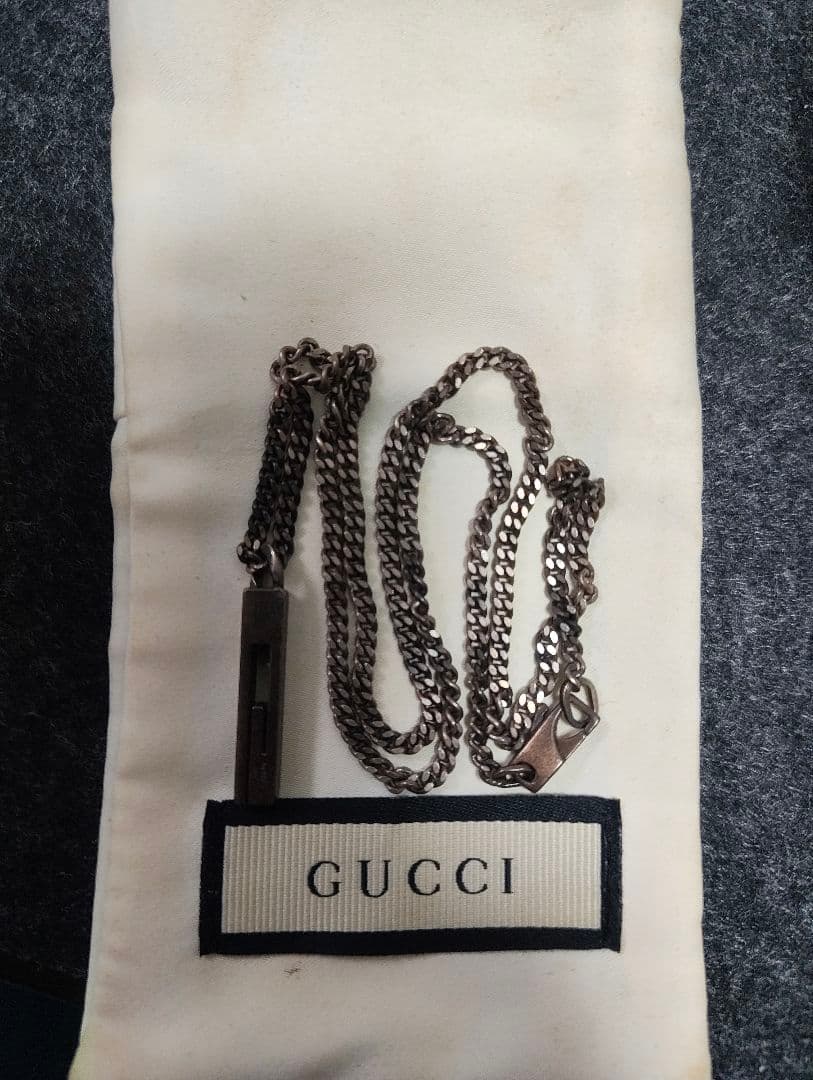 フ*ノ様 GUCCI チェーンネックレス 袋付き