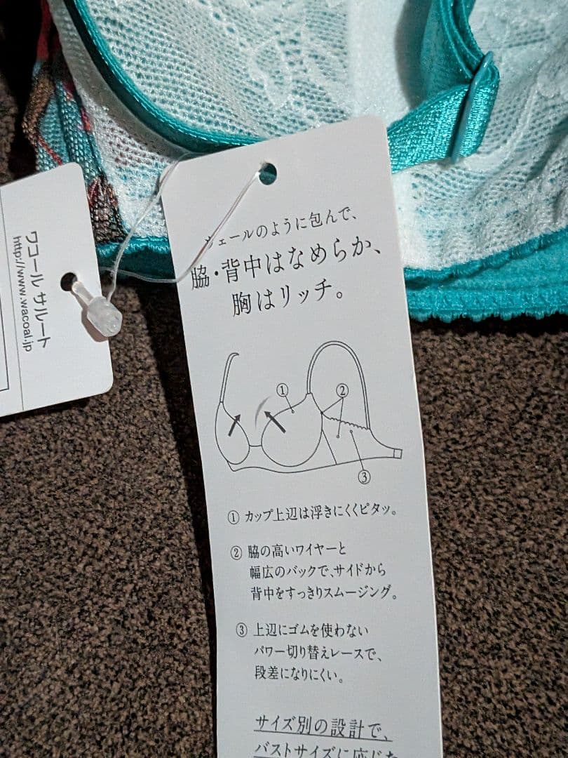 。ひっと様サルート23グループリッチベールブラジャーG65、ショーツMサイズ