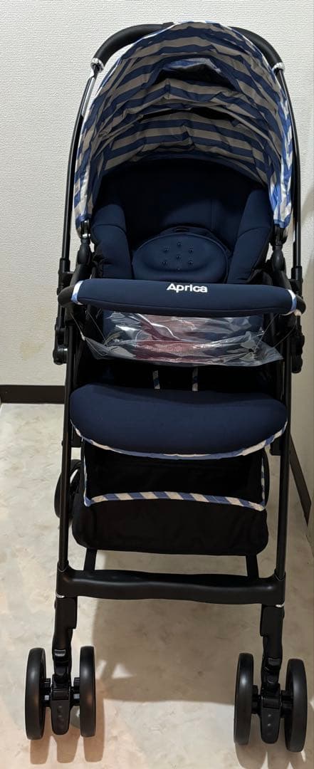 Aprica ベビーカー、レインカバー、マルチシートの3点セット