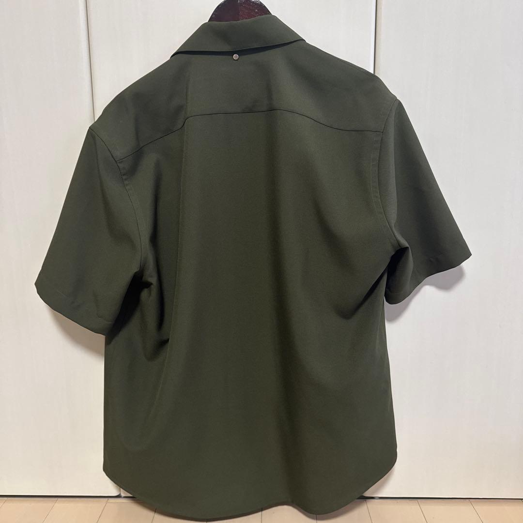 OAMC オリーブ ジップアップシャツ 半袖
