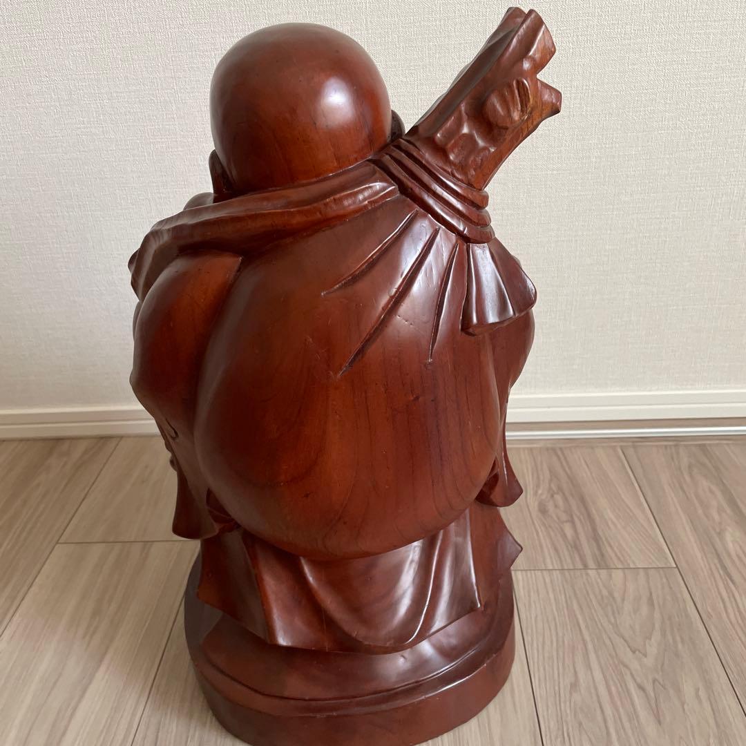 七福神　布袋像　木彫り　彫刻　置物