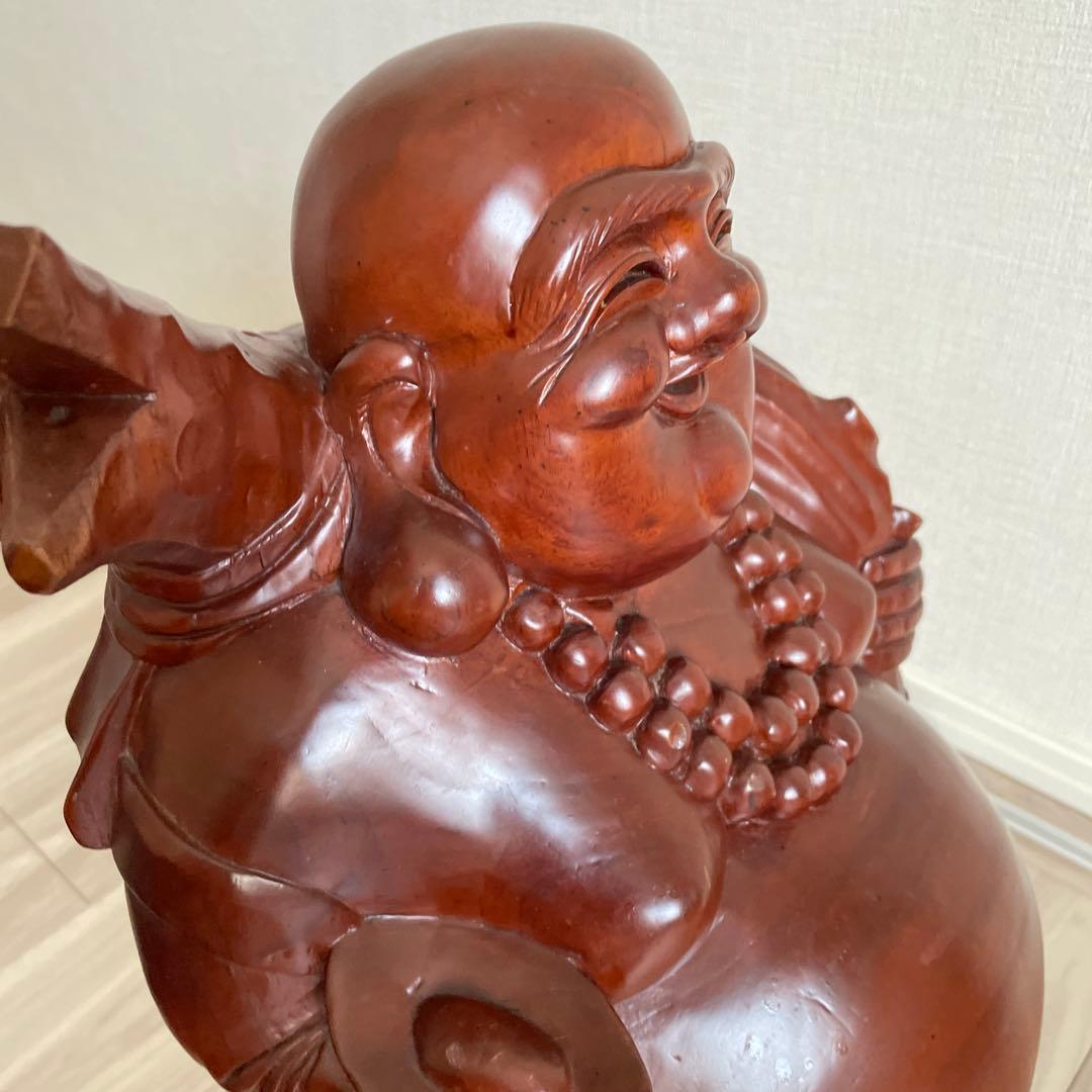 七福神　布袋像　木彫り　彫刻　置物