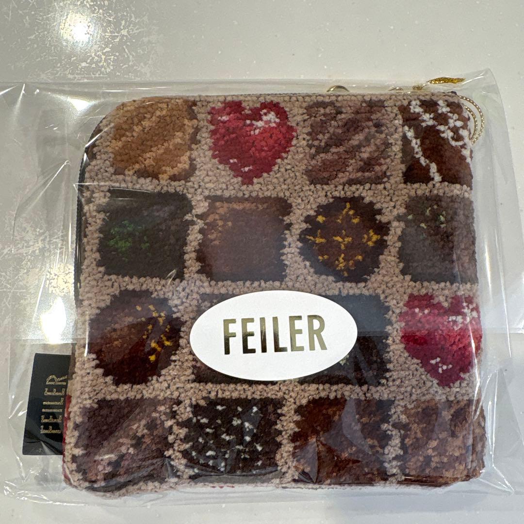 フェイラー　コフレドゥショコラ　スクエアポーチ