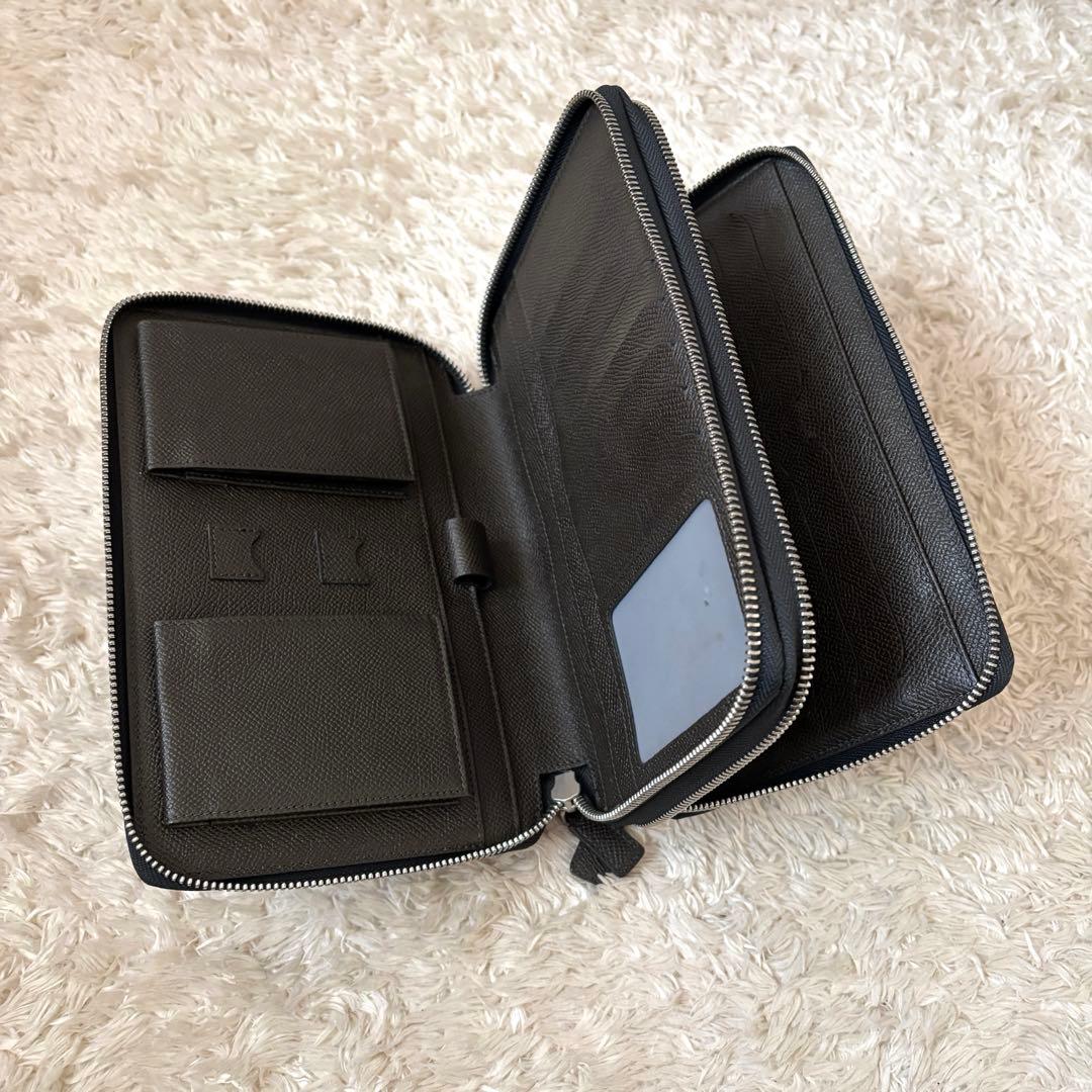 極美品✨ダンヒル オーガナイザー ボードン 長財布 レザー ダブルジップ 2室