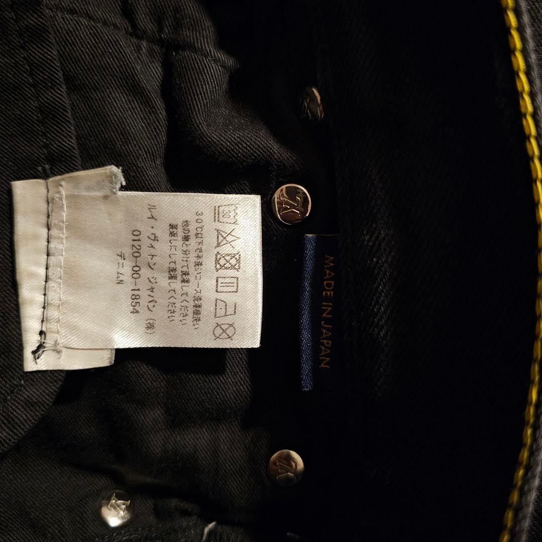 LOUIS VUITTON ルイ・ヴィトン ストレッチスリムデニム ブラック