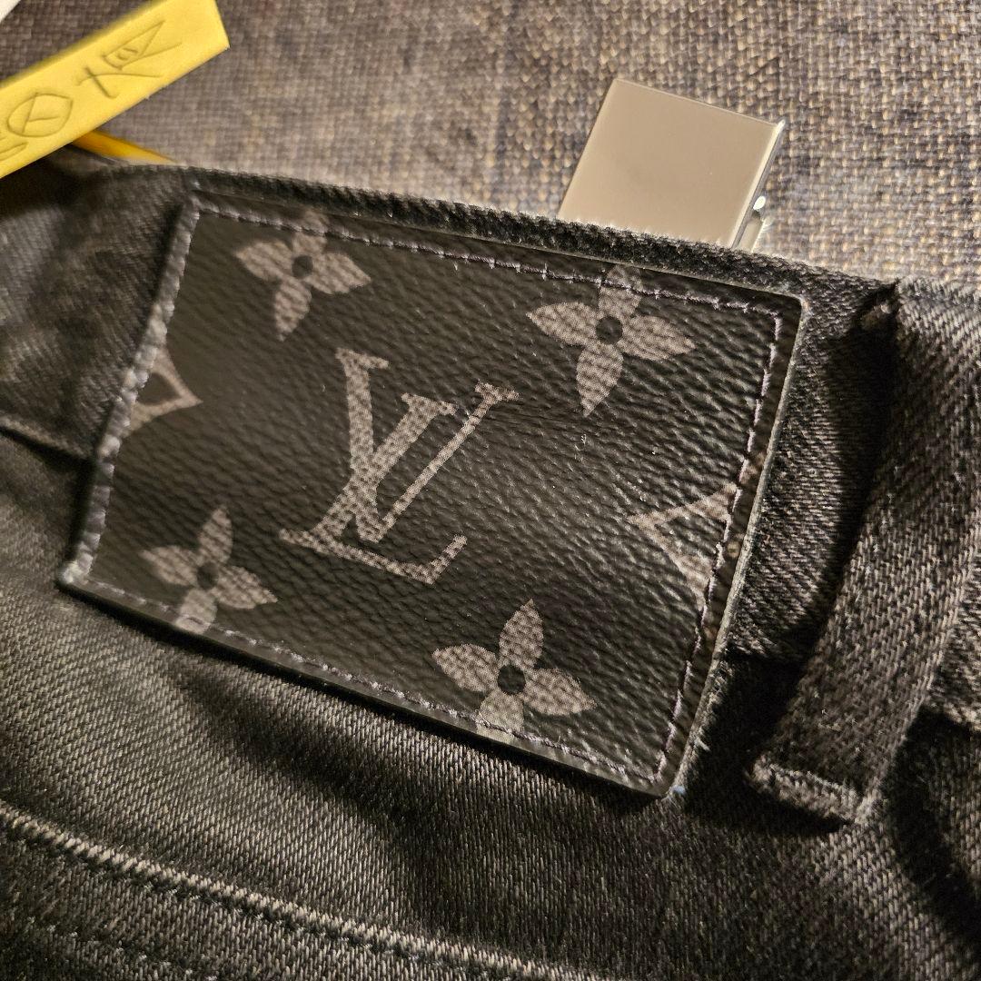LOUIS VUITTON ルイ・ヴィトン ストレッチスリムデニム ブラック