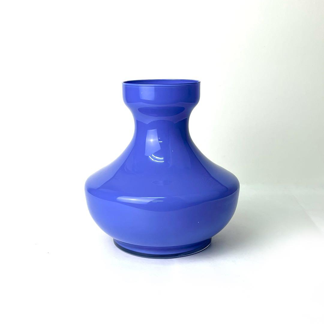 イタリア ガラス ベネチア 花瓶 フラワーベース ヴィンテージ 60s70s