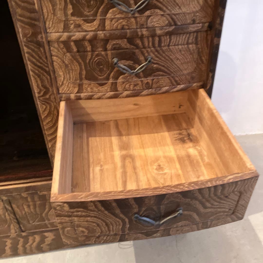 茶箪笥　昭和レトロ　細かい作り