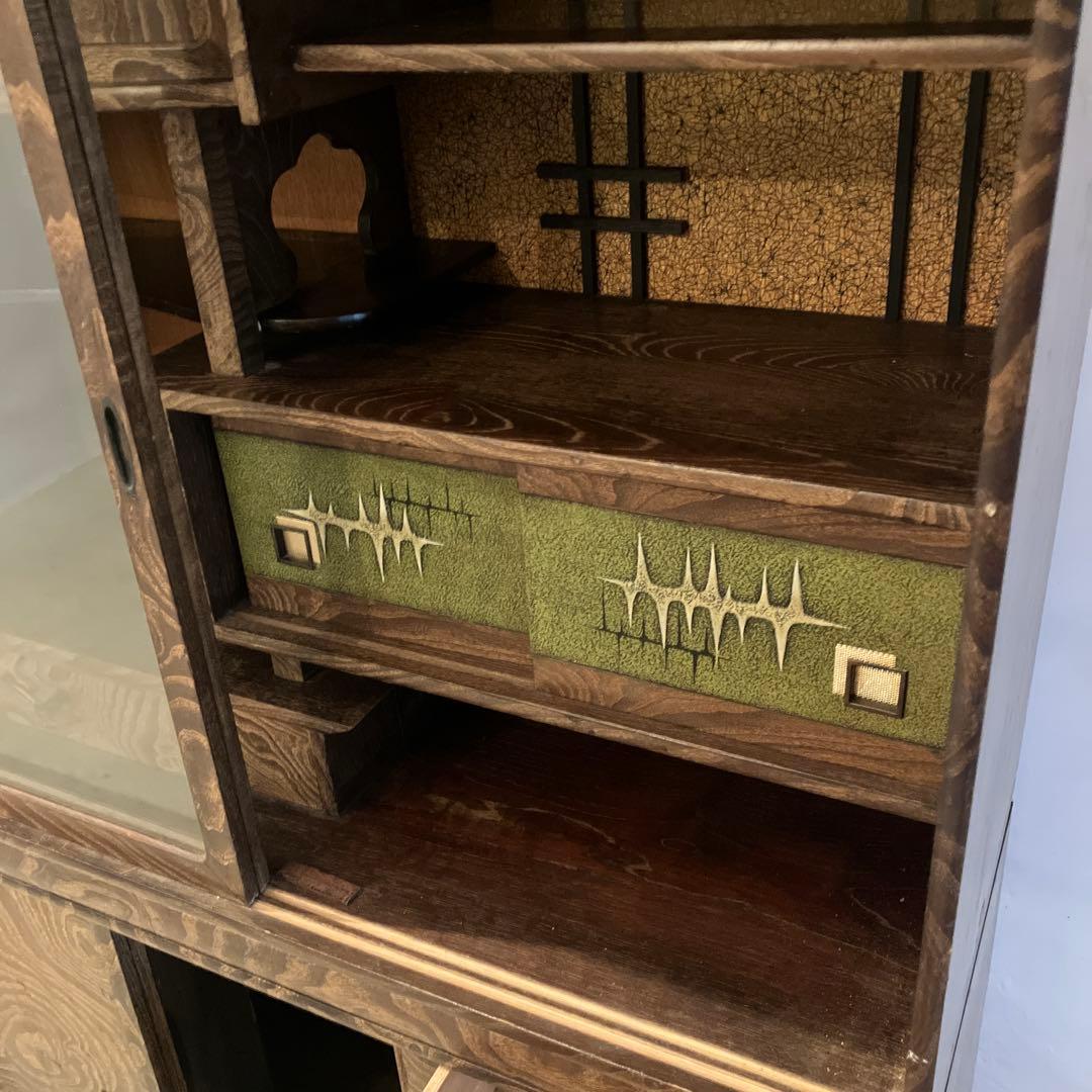 茶箪笥　昭和レトロ　細かい作り