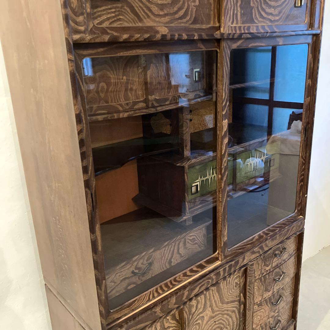 茶箪笥　昭和レトロ　細かい作り