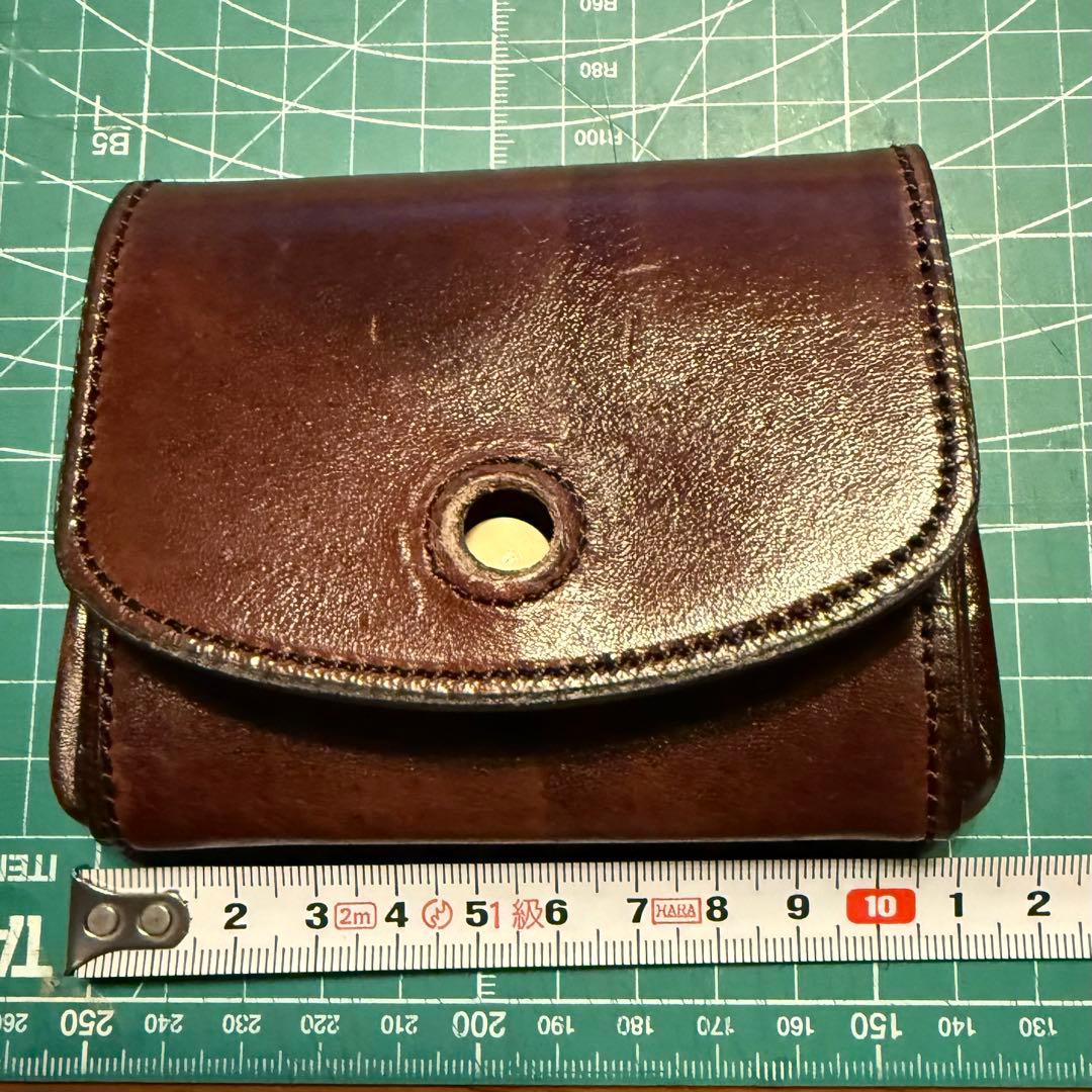 ハンスオスター　本革製小型財布 ダークブラウン
