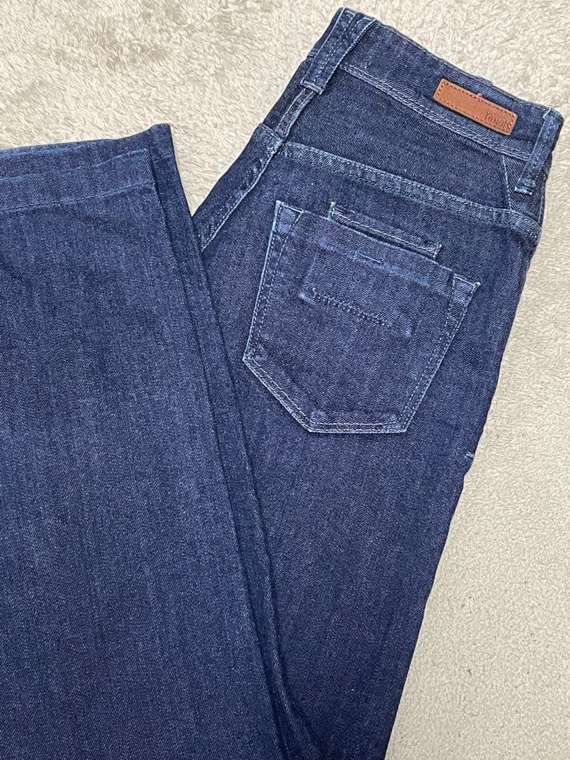 YANUK ワイドストレート LILITH ワンウォッシュインディゴ 24