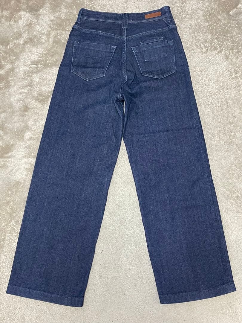 YANUK ワイドストレート LILITH ワンウォッシュインディゴ 24