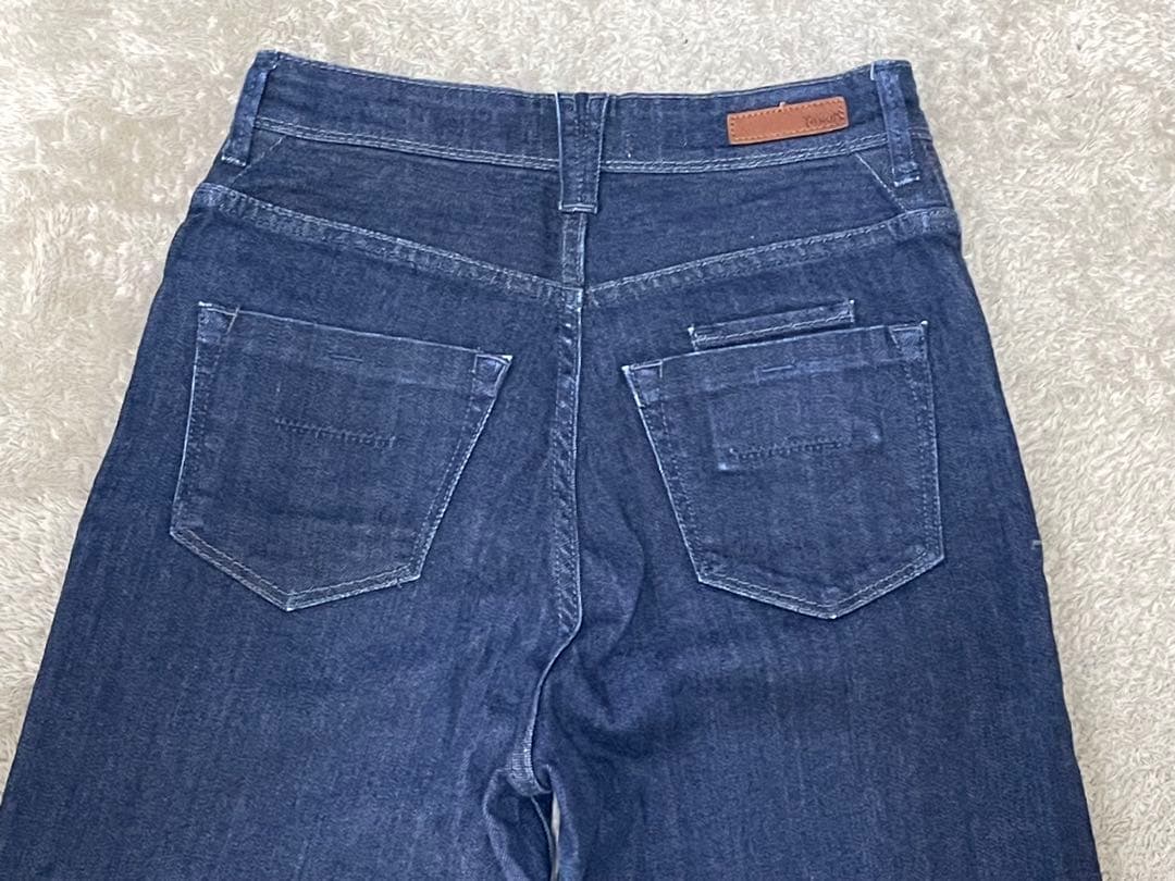 YANUK ワイドストレート LILITH ワンウォッシュインディゴ 24