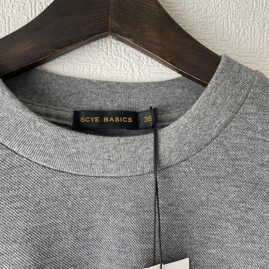 【新品未使用】SCYE BASICS サイ コットンクルーネックT 38 グレー