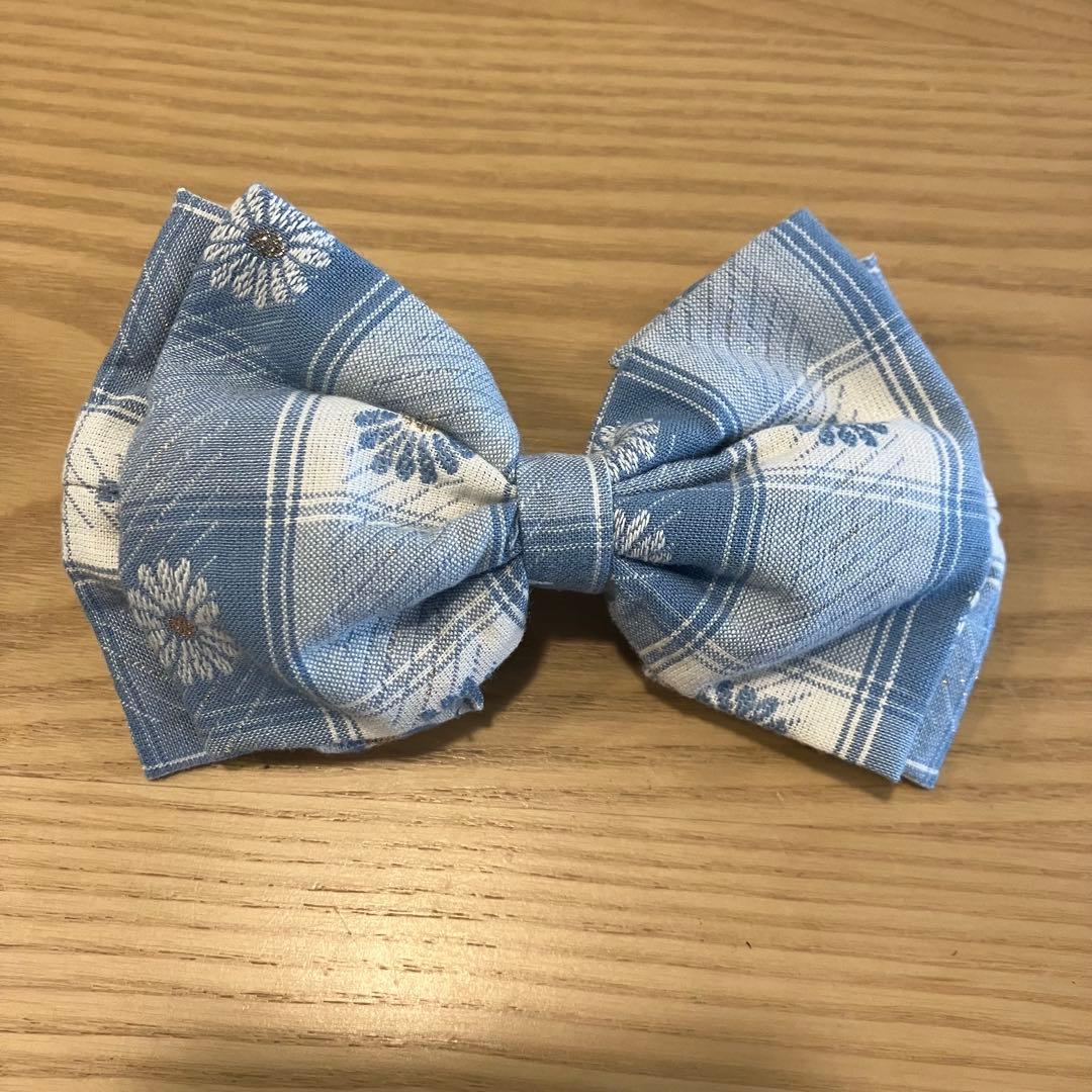 Bonjour bonjour diary ワンピース 4Y 水色　花柄