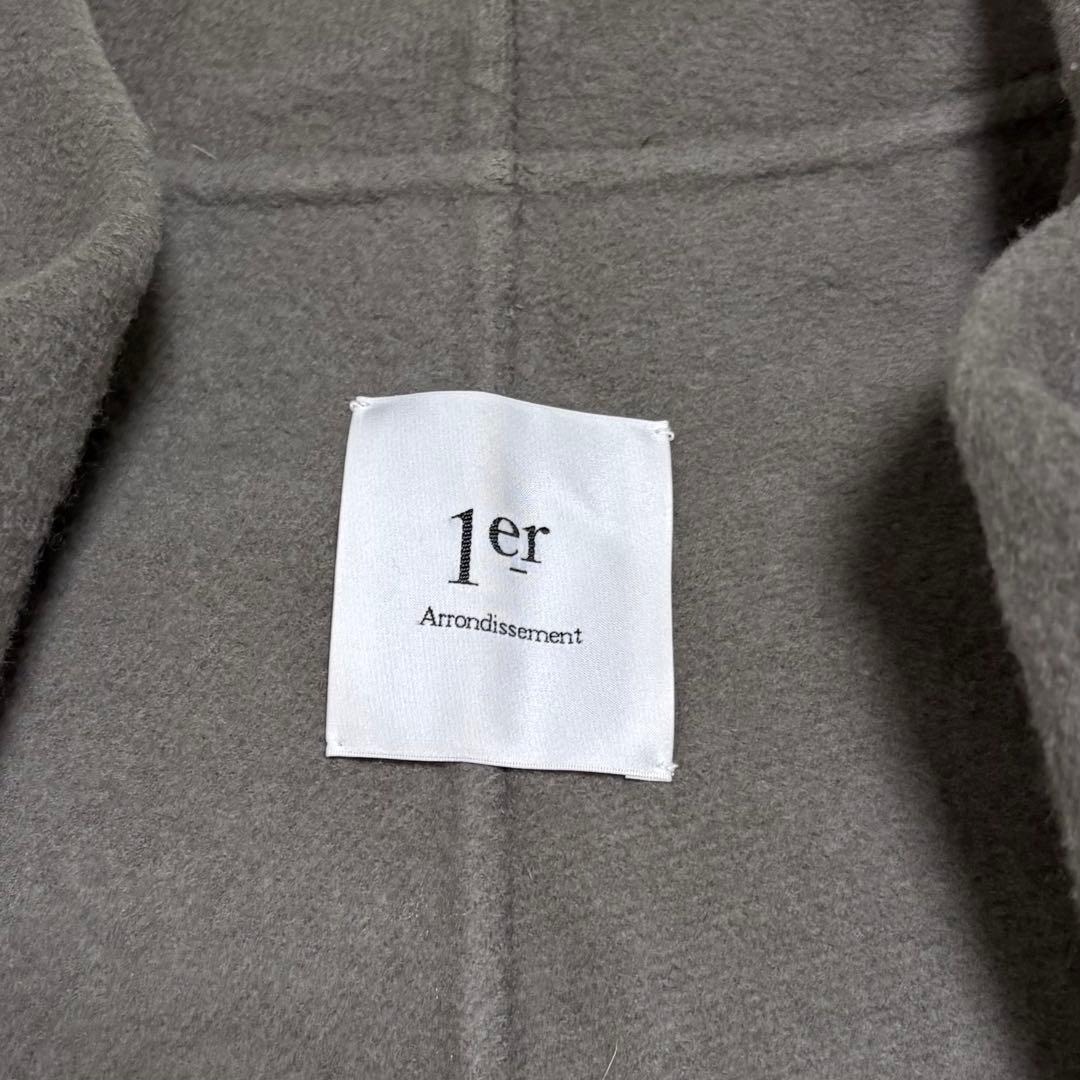 希少 プルミエアロンディスモン ダブルビーバー　ショール リバーコート 36