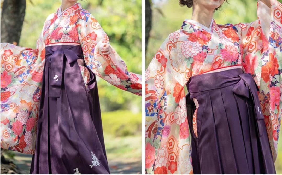 即買い可能　キャサリンコテージ　二尺袖　袴　帯　3点　150cm　0101-1