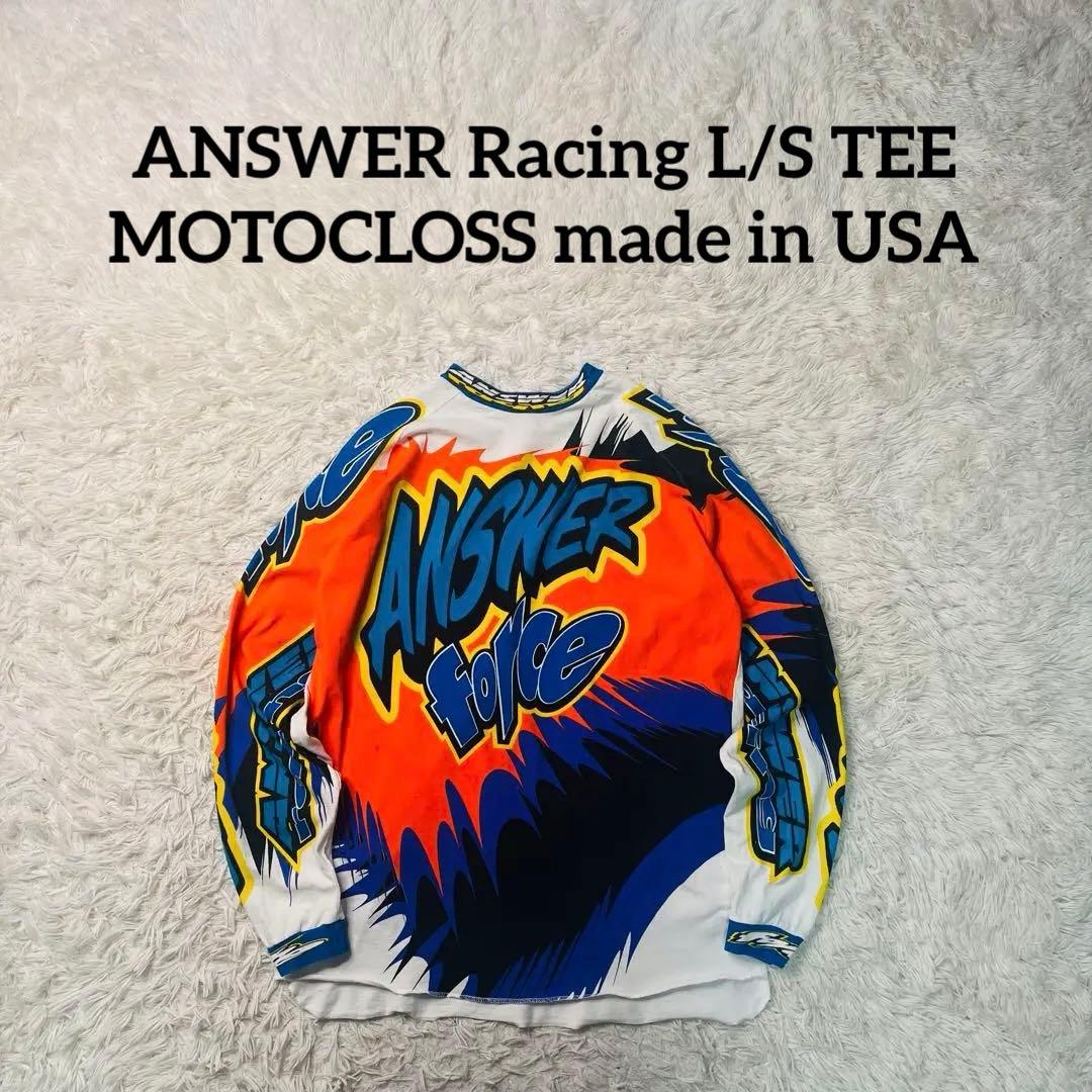 ANSWER Racing L/S TEE USA製 MOTOCLOSS L