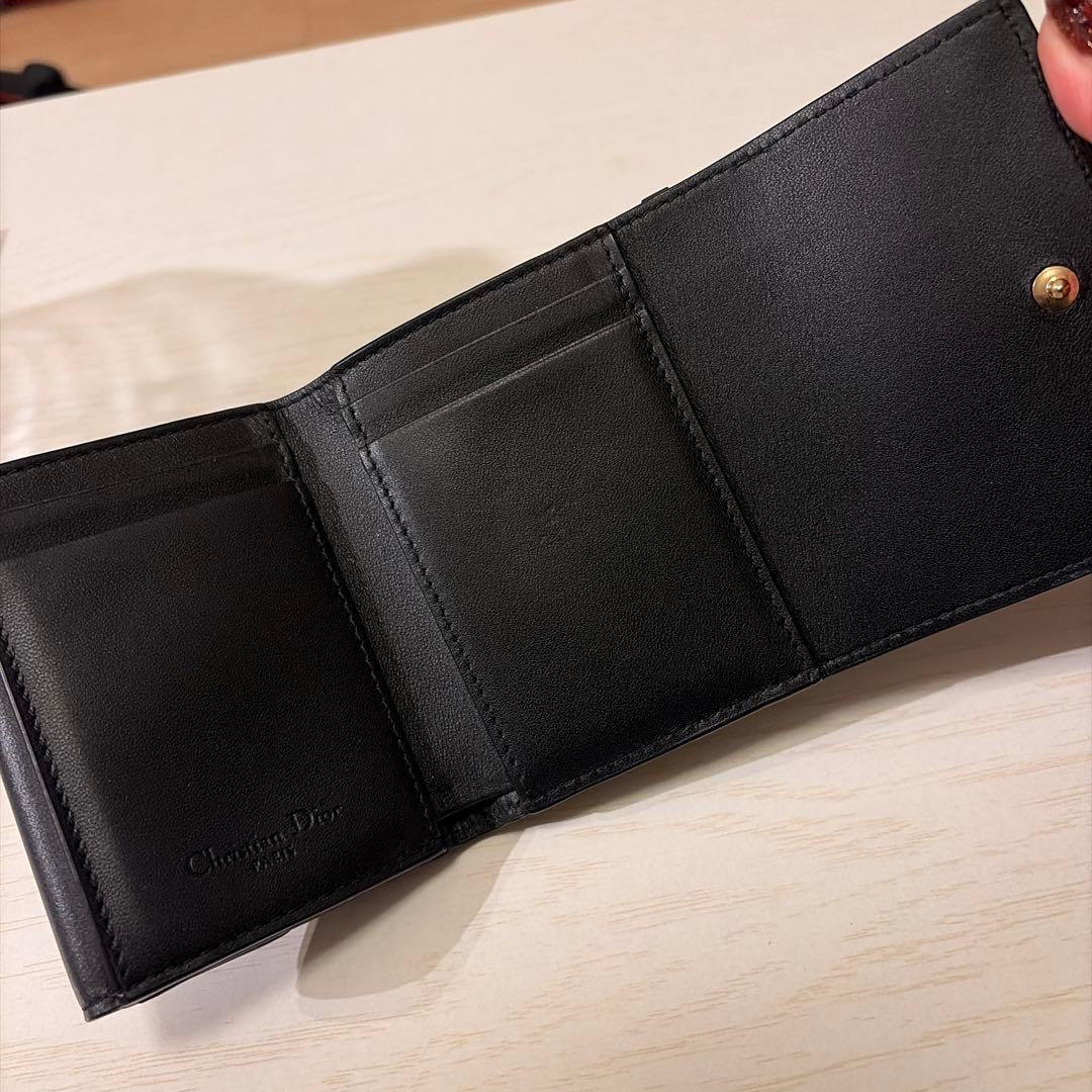 y.kChristian Dior 3つ折り財布 ブラック