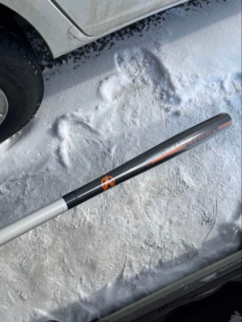 HEAD RUN BAT Air限定色ハロウィンZEROBLACKフィルム剥がれ