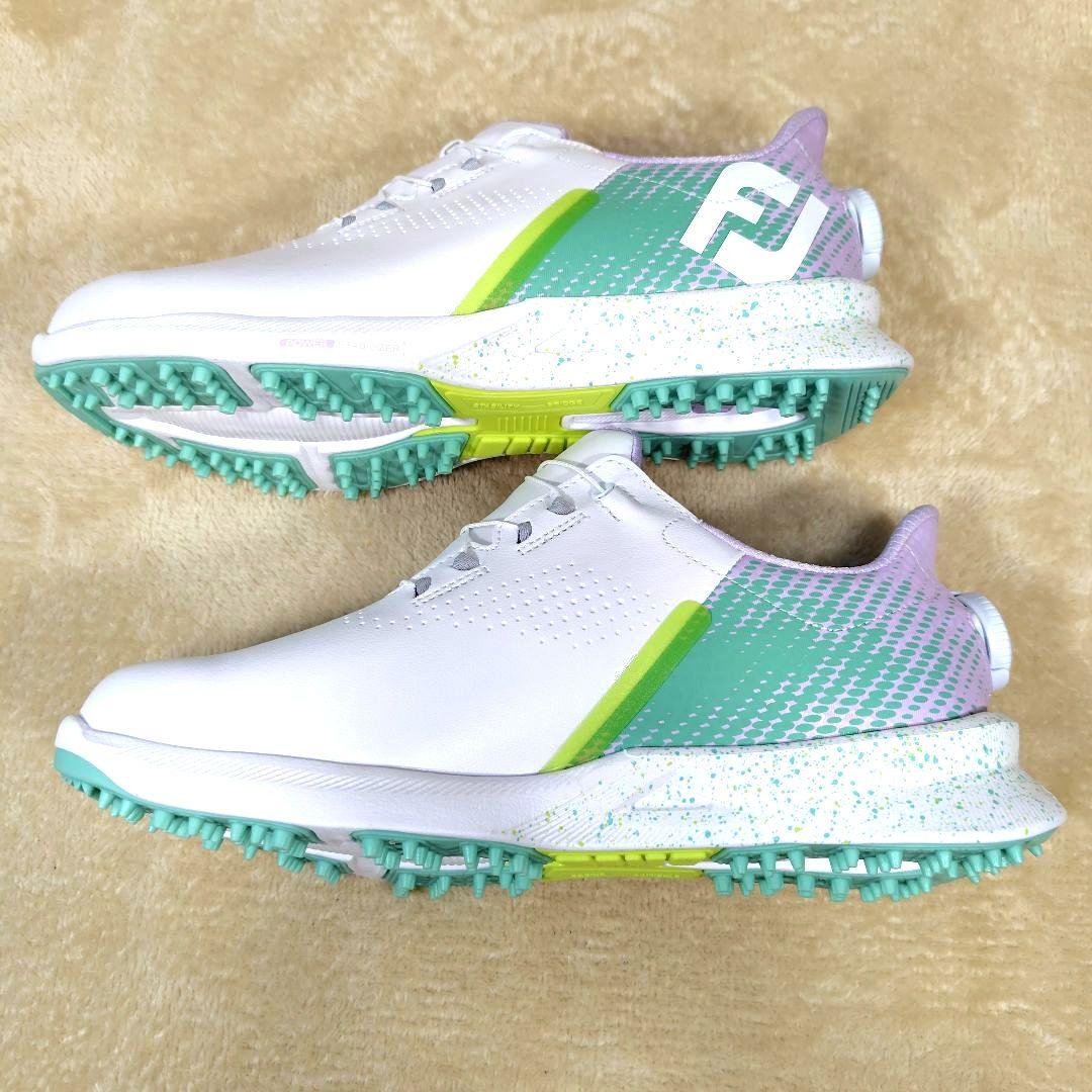 未使用品 FJ フットジョイ ゴルフシューズ ボア スパイクレス 90769J