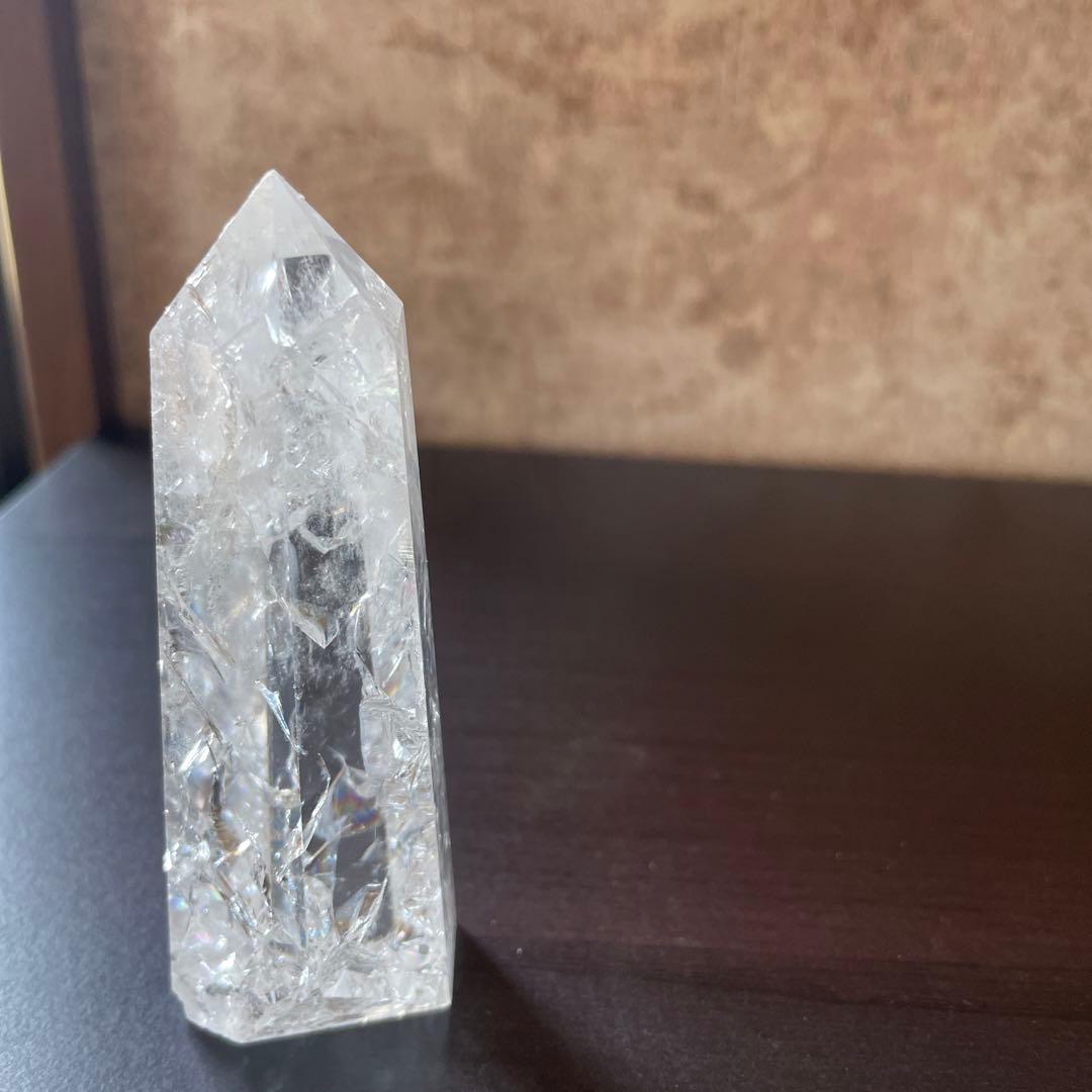 クラック水晶　タワー　天然石