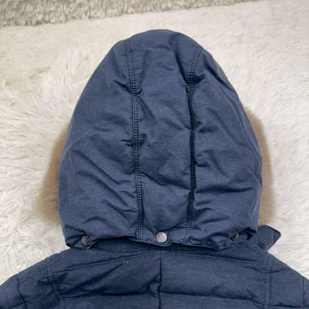 美品✨デュベティカ アンドロクレア エルボーパッチ ダウンコート ラクーンファー