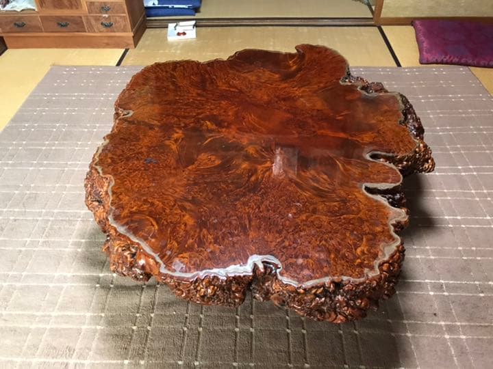 テーブル　一枚板　無垢　引取限定