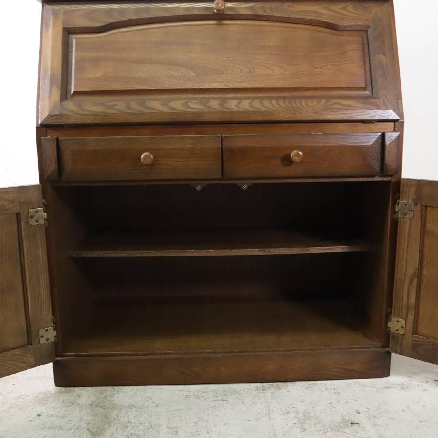 旭川家具 大雪木工 バロン 楢材 ライティングデスク ビューロー 書斎机