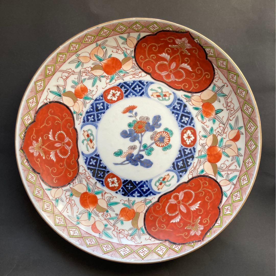 大皿 飾り皿 伊万里焼 大明萬歴年製