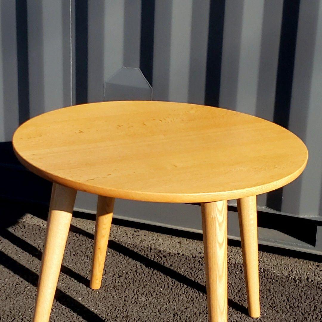 【美品】KASHIWA ラウンドテーブル JG10US カフェ コーヒーテーブル