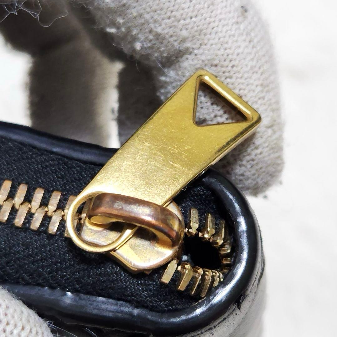 ✨極美品　付属品あり✨ボッテガ　長財布　ラウンドファスナー マキシ　ブラック