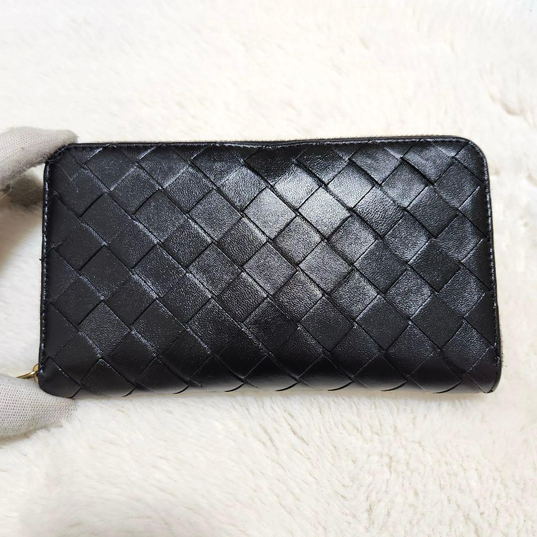 ✨極美品　付属品あり✨ボッテガ　長財布　ラウンドファスナー マキシ　ブラック
