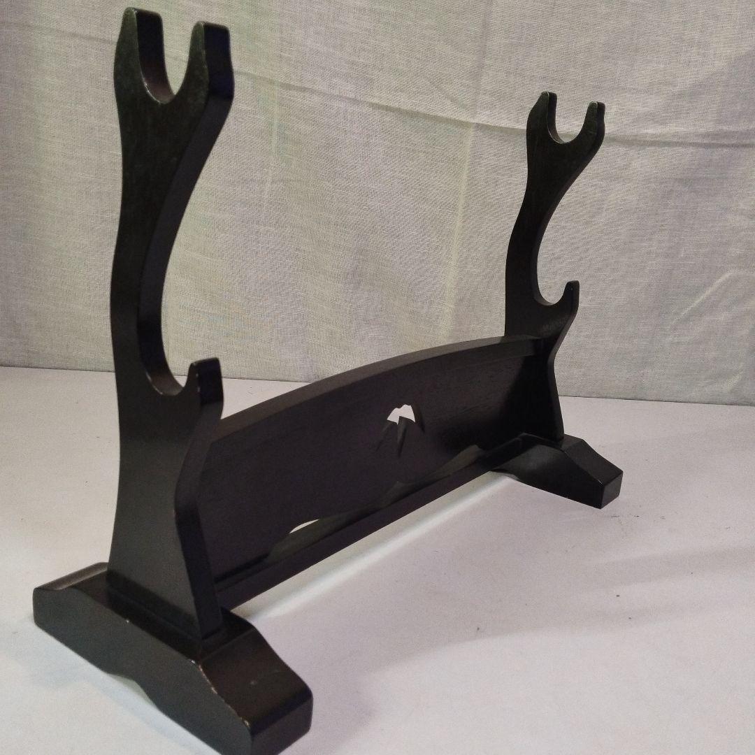 木製　刀置き　大小刀　工芸品