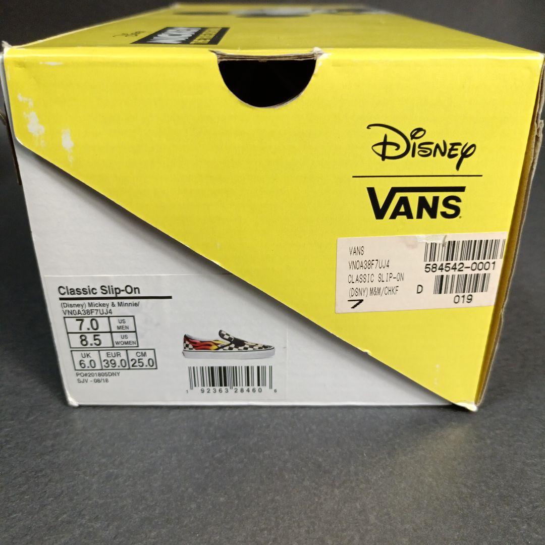 VANS ミッキー ミニー スリッポン　25cm コラボ　ファイヤー